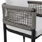 Armen Living Felicia Outdoor Patio 5-Piece Dining Table Set in Aluminum with Gray Rope and Cushions 840254333314 - alternate 6